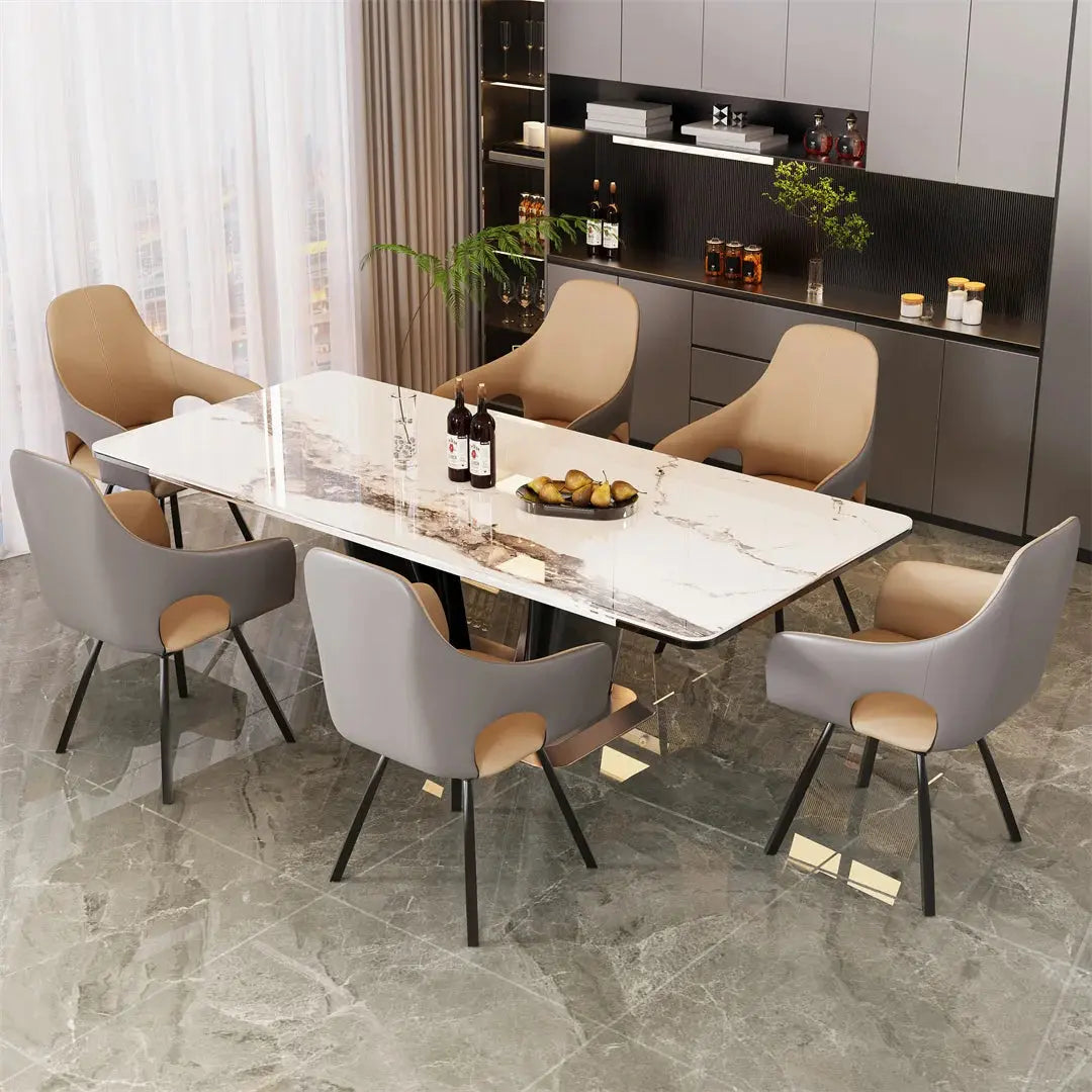 Modern Swivel Dining Chairs Set of 2 Accent Chairs with Armrest for Kitchens, Reception Room Side Chairs