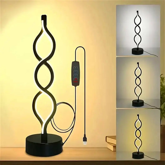 LED Table Lamps Adjustable Color Changing Desk Lamp USB Powered for Bedroom Living Room Bathroom Fantasy Theme Home Decor