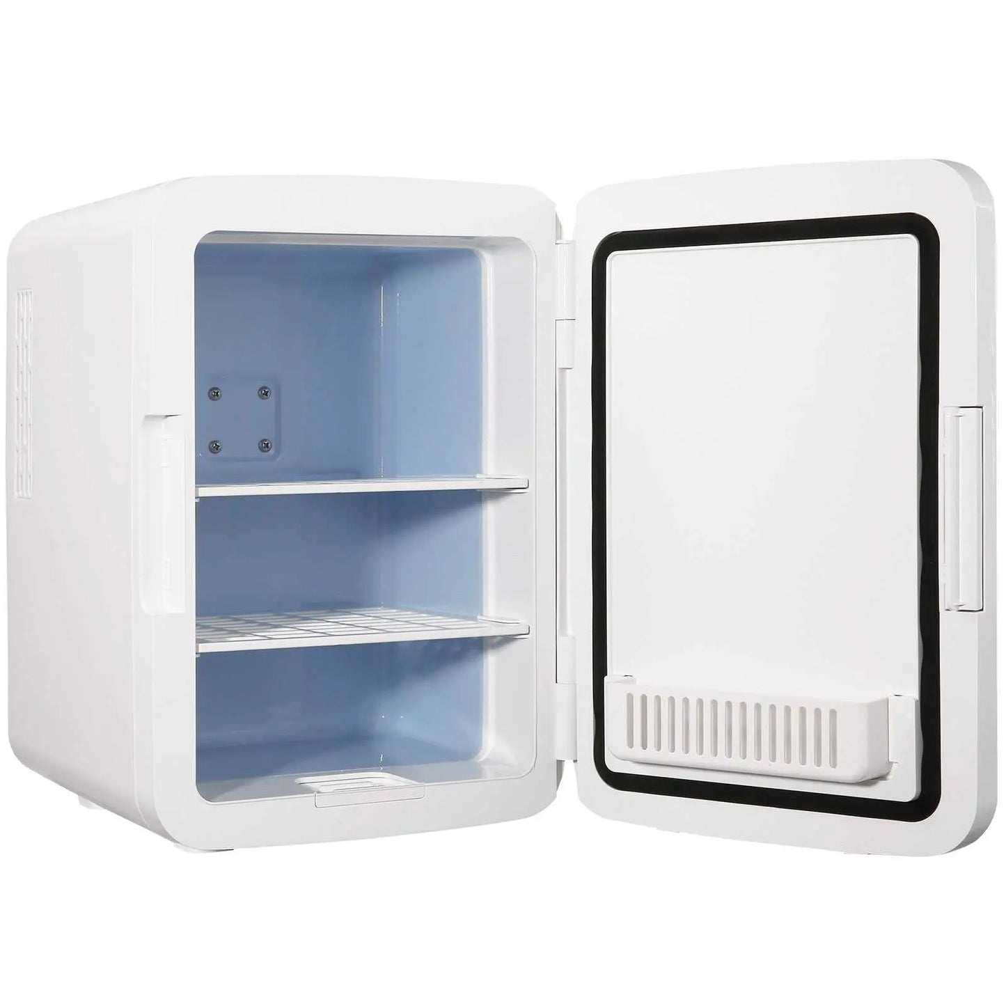 Vevor Mini Fridge for Bedroom, 10 Liter 12 Can Portable Fridges, Luxury Small Beverage Refrigerator for Skincare Food Breast Milk Chill, AC DC Cooler Warmer for Office Dorm Car, Black