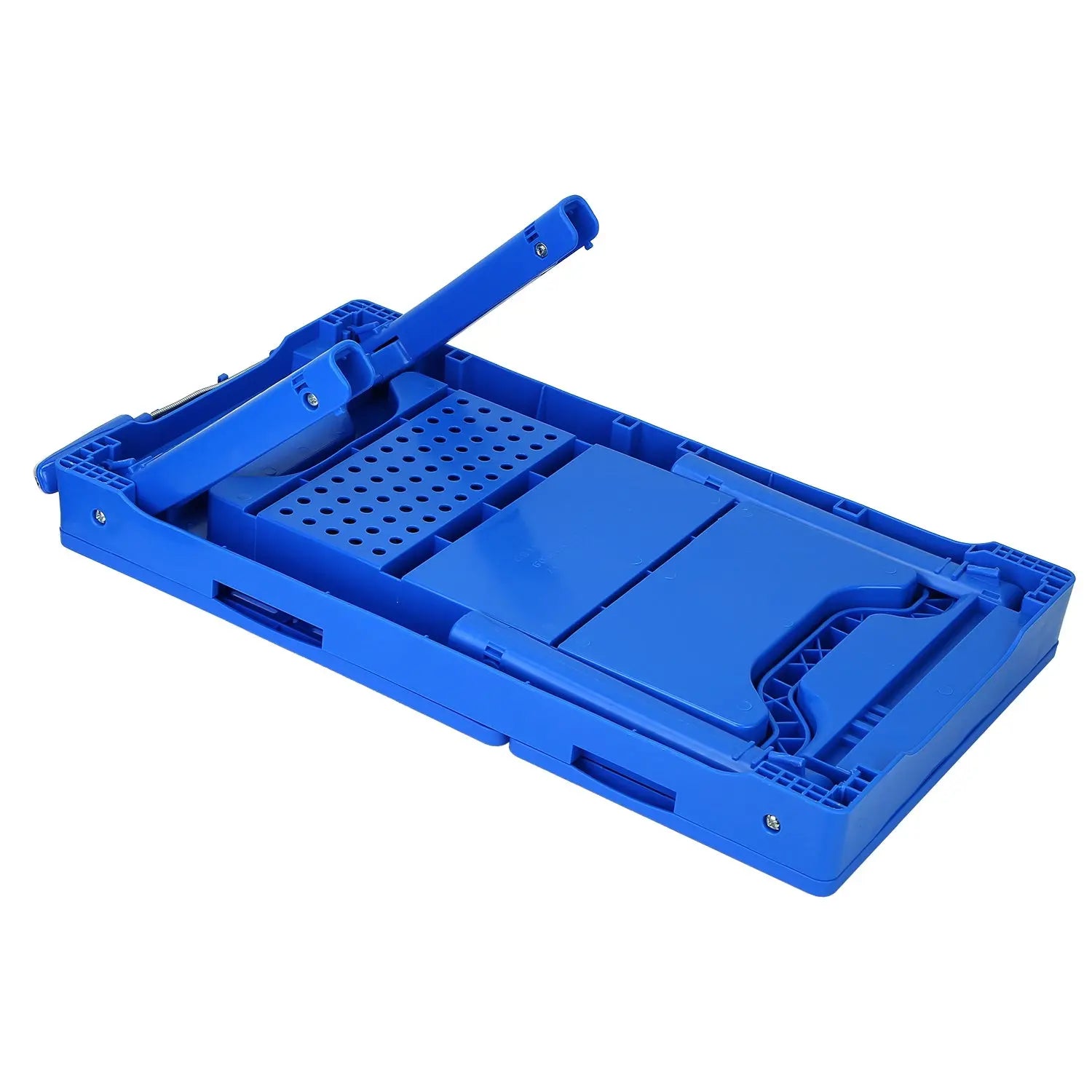 1Pc Foldable Laptop Table Bed Notebook Desk with Cooling Fan Mouse Board LED Light 4 USB Ports Breakfast Snacking Tray with Storage Groove for Home Office Use