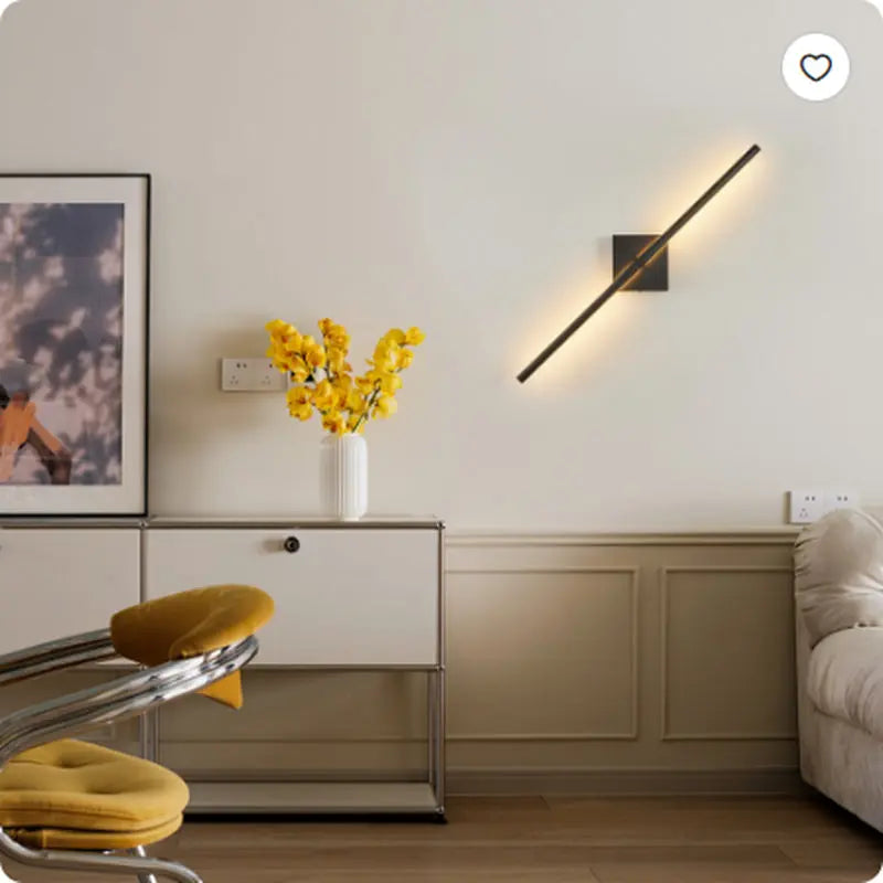 28 2-Pack Modern LED Wall Sconce, Minimalist Indoor Wall Light Fixtures, Black Matte Finish for Living Room, Bedroom, Hallway, Hotel, and Home Decor