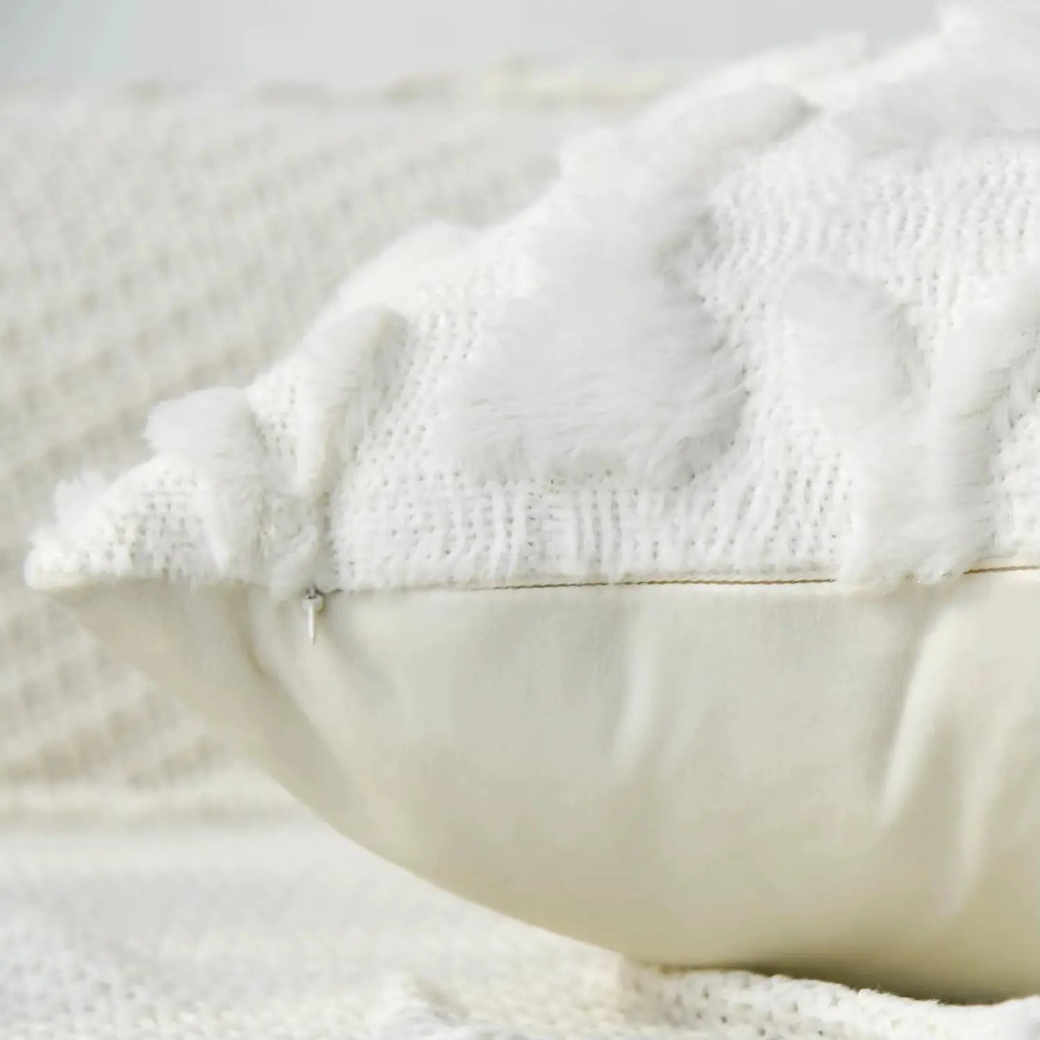 Easter Bunny Throw Pillow Covers Soft Plush Pillowcase 45X45Cm Couch Cushion Case for Easter Decor Couch Sofa Bedroom Decorative