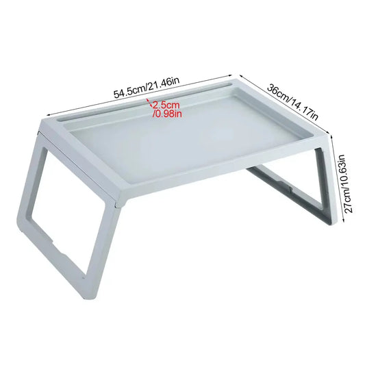 Foldable Bed Table Desk Breakfast Computer Laptop Holder Table Portable Serving Tray