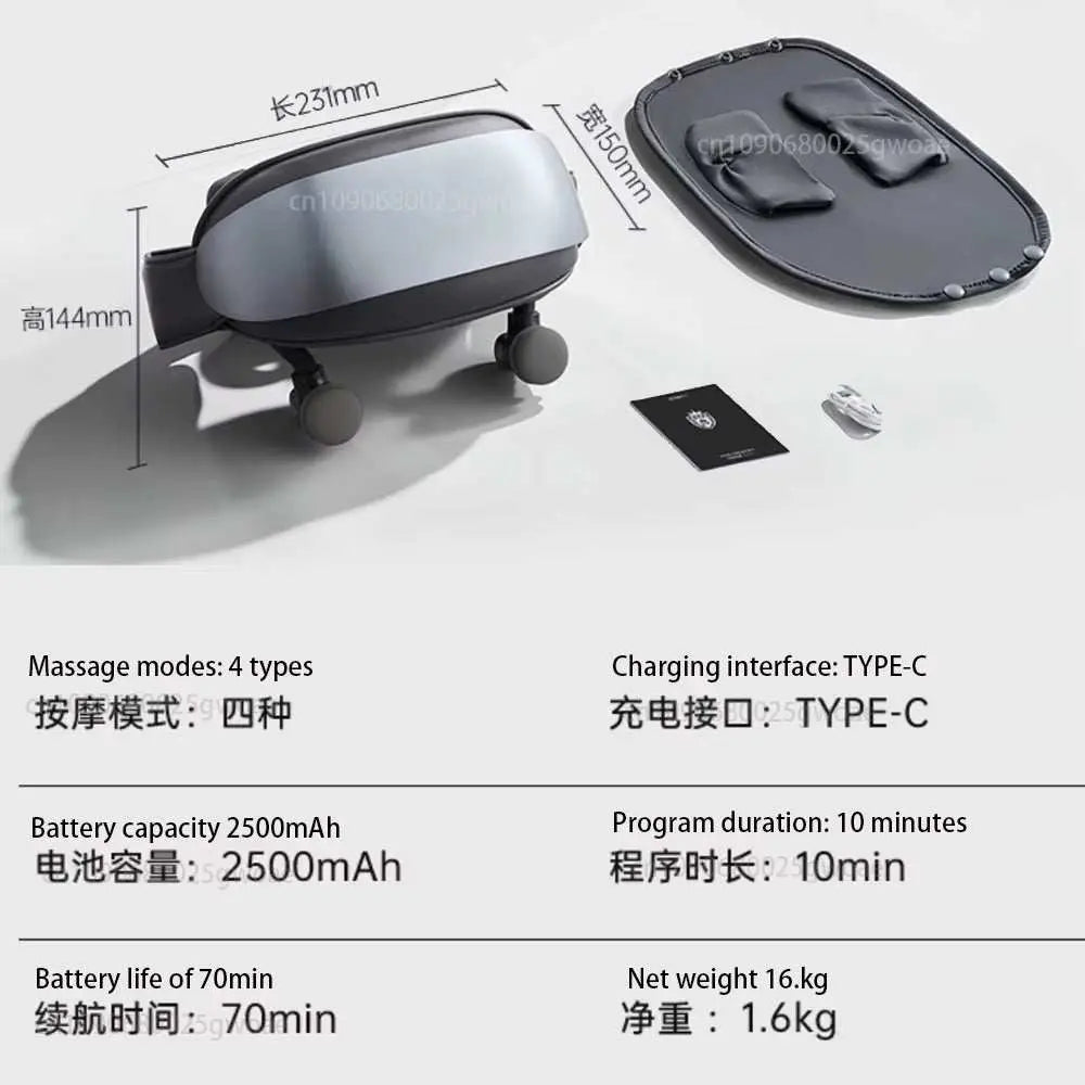 Portable deep tissue neck shoulder massager with heat, 4 massage modes, rechargeable battery, and ergonomic design for pain relief and muscle relaxation