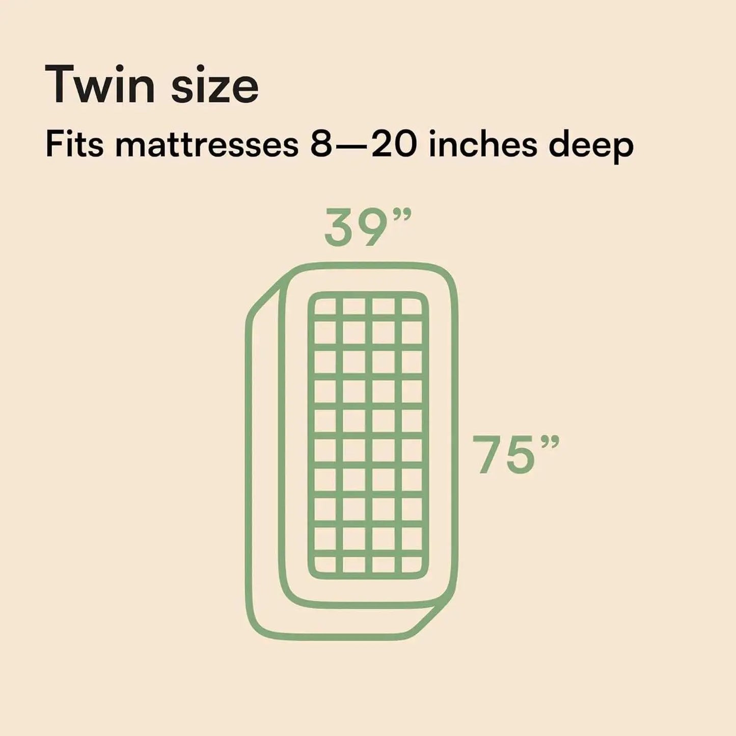 Bamboo Mattress Topper, Twin-Breathable