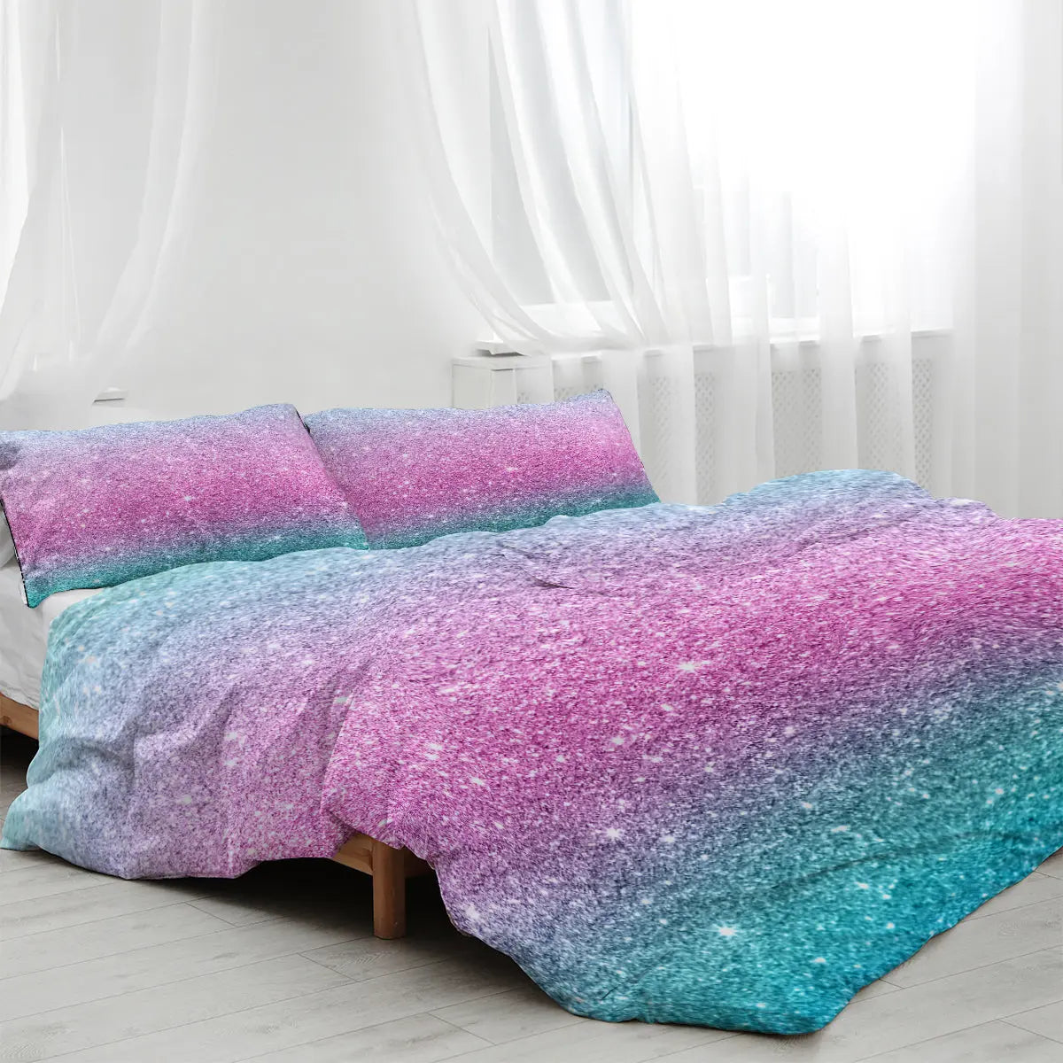 3PCS Ultra Soft Duvet Cover Set for Comforter Star Bedding Set Full Queen King Size