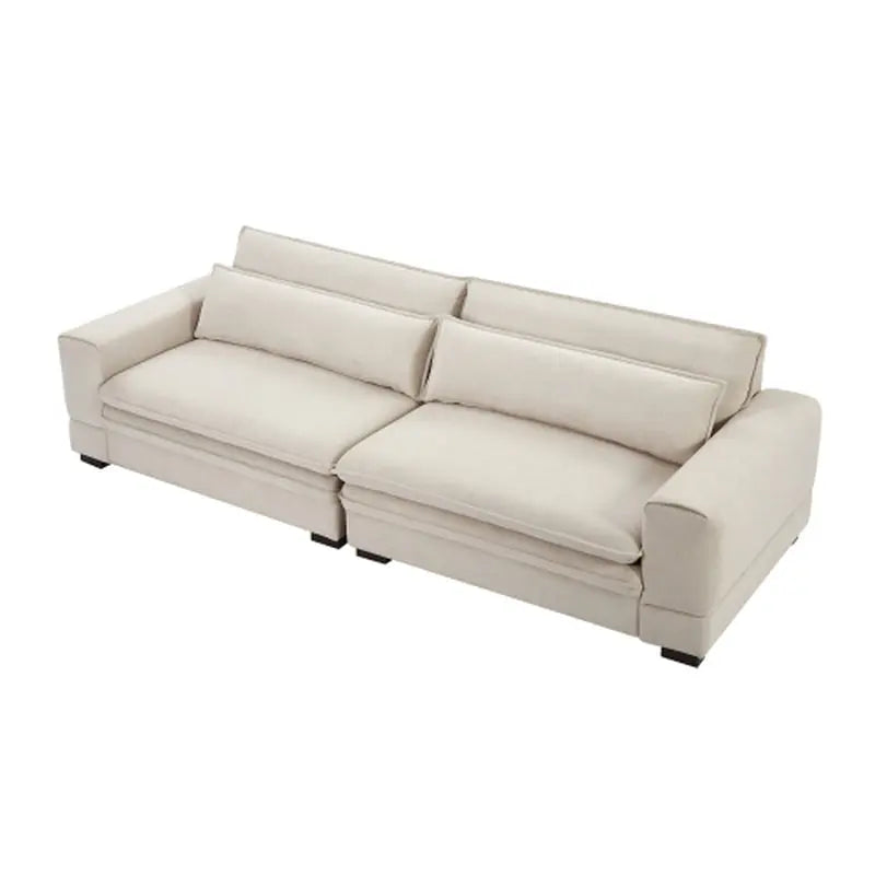 Medieval Sofa Sofa Modern Fabric Sofa for Living Room, Bedroom, Apartment, Home Office Beige