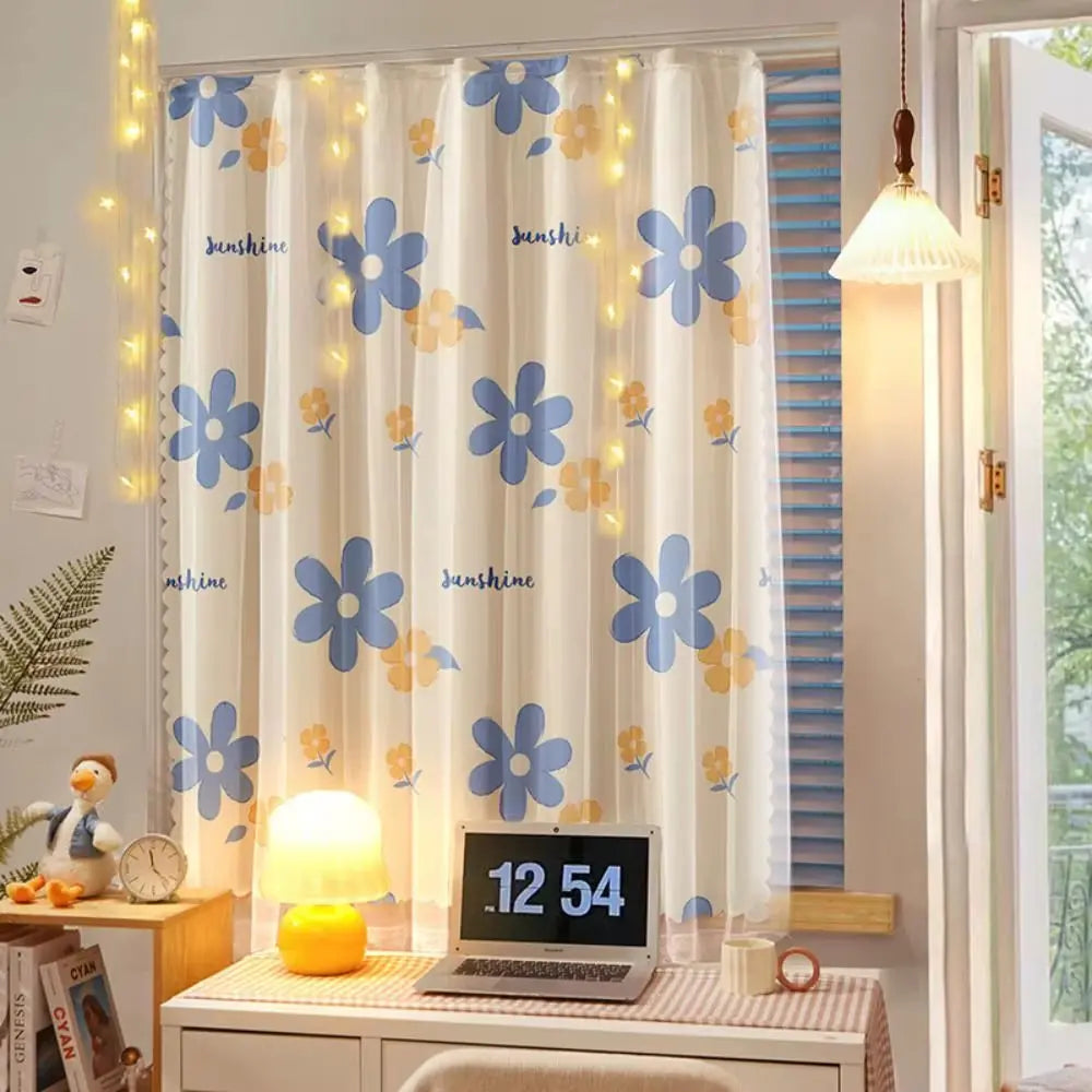 Magic Tape Curtains for Windows Living Room Bedroom Tulle for Windows Small Window Sheer Curtain Gauze