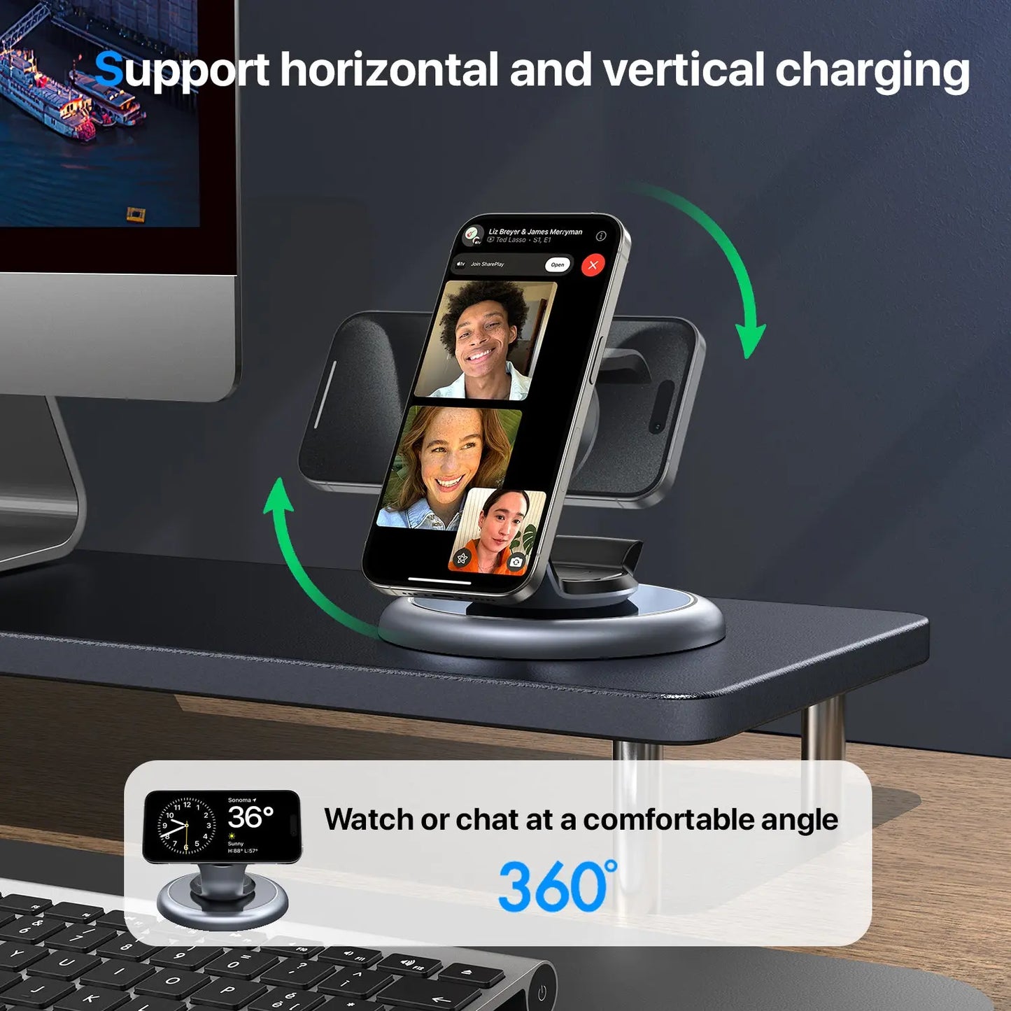 3-In-1 Magsafe Charger Wireless Charging Station for Multiple Devices