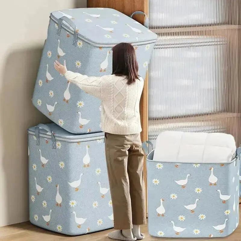 1Pc Pouch Storage Bag Organizer Used to Store Daily Necessities Foldable Waterproof Material High-Capacity