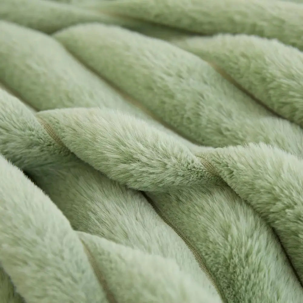 Faux Rabbit Fur Square Cushion Cover Pillowcase 45X45Cm Striped Soft Pillow Cover for Couch Sofa Bedroom Living Room Home Decor