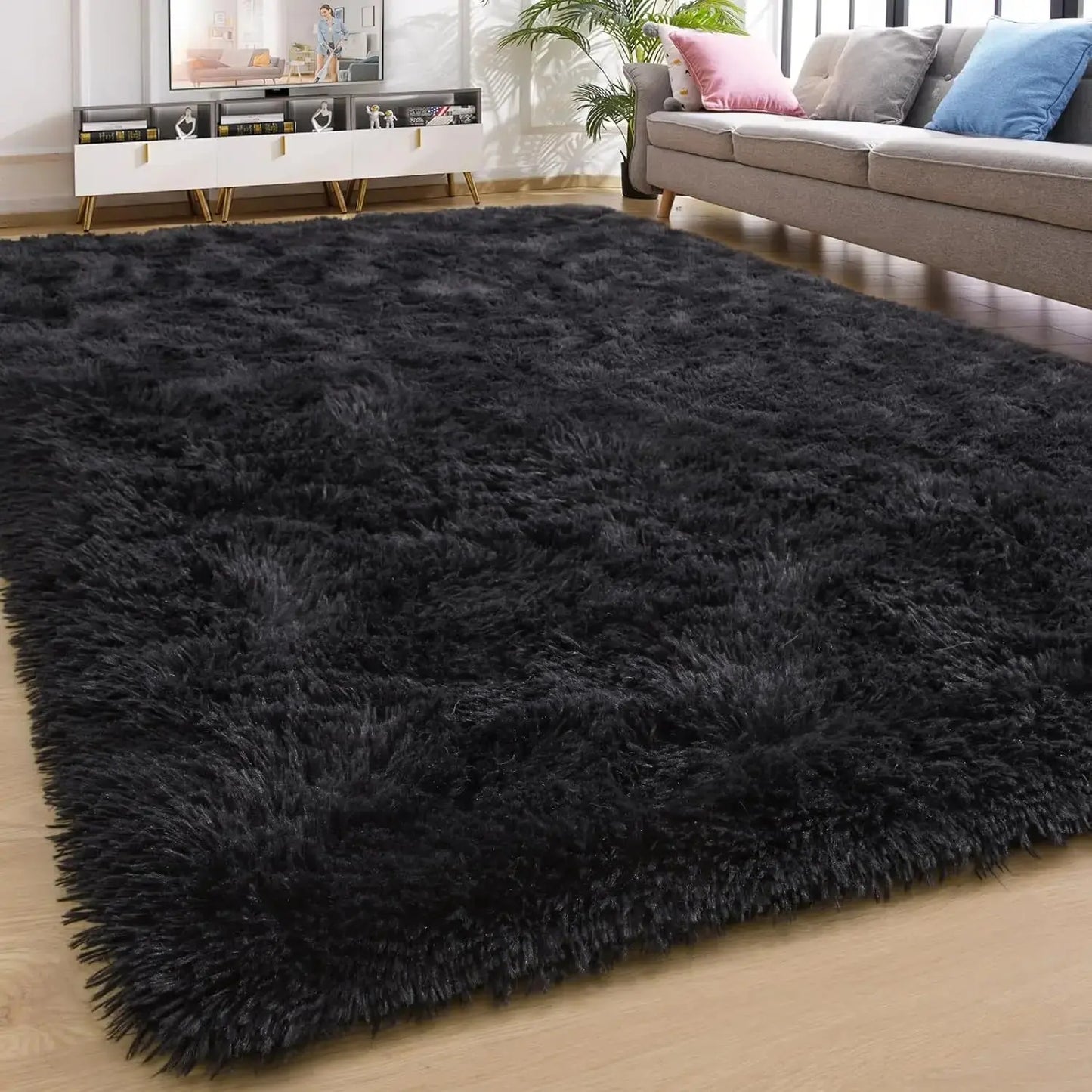 Plush Carpets Fluffy Ultra Soft Indoor Modern Area Rugs Living Room Play Mats for Children Bedroom Home Decor Nursery Rug