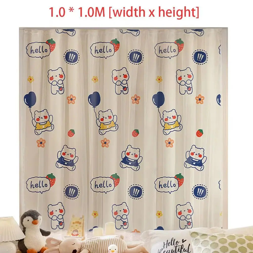 Magic Tape Curtains for Windows Living Room Bedroom Tulle for Windows Small Window Sheer Curtain Gauze