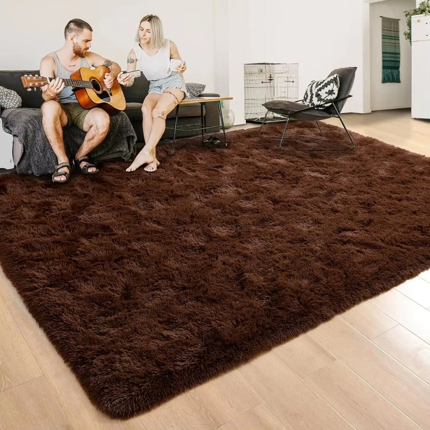 Fluffy Rugs for Bedroom Fuzzy Area Rugs for Living Room Soft Kids Carpet Non Slip Rugs for Hardwood Floors Room Decor
