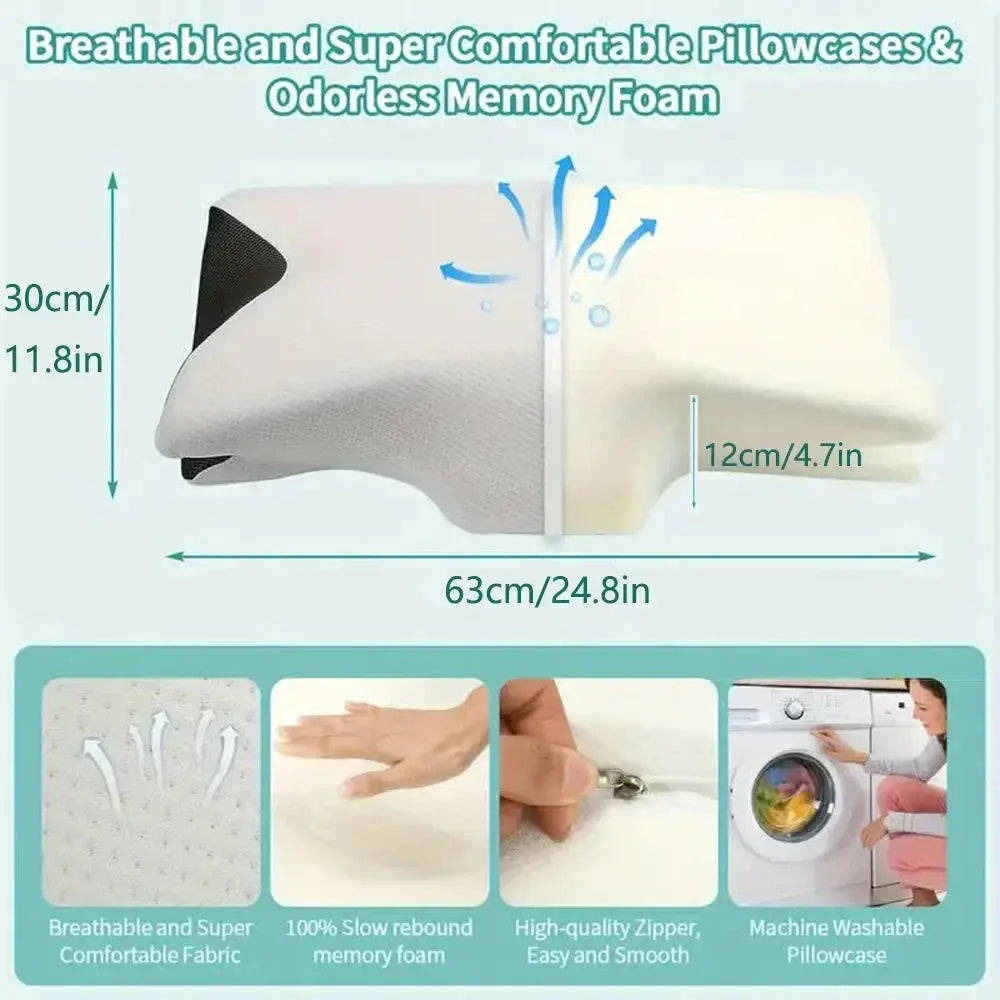 Sleep Memory Neck Pillow Slow Rebound Comfortable Memory Foam Sleep Pillow Cervical Orthopedic Neck Massage Bed Pillow