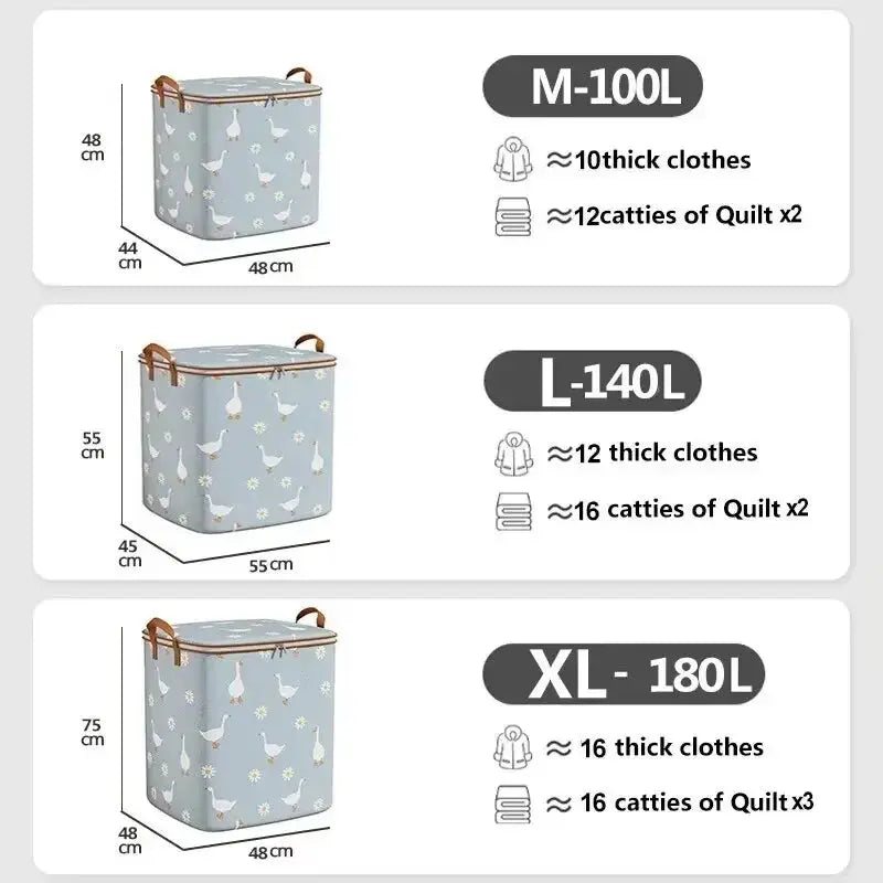 1Pc Pouch Storage Bag Organizer Used to Store Daily Necessities Foldable Waterproof Material High-Capacity