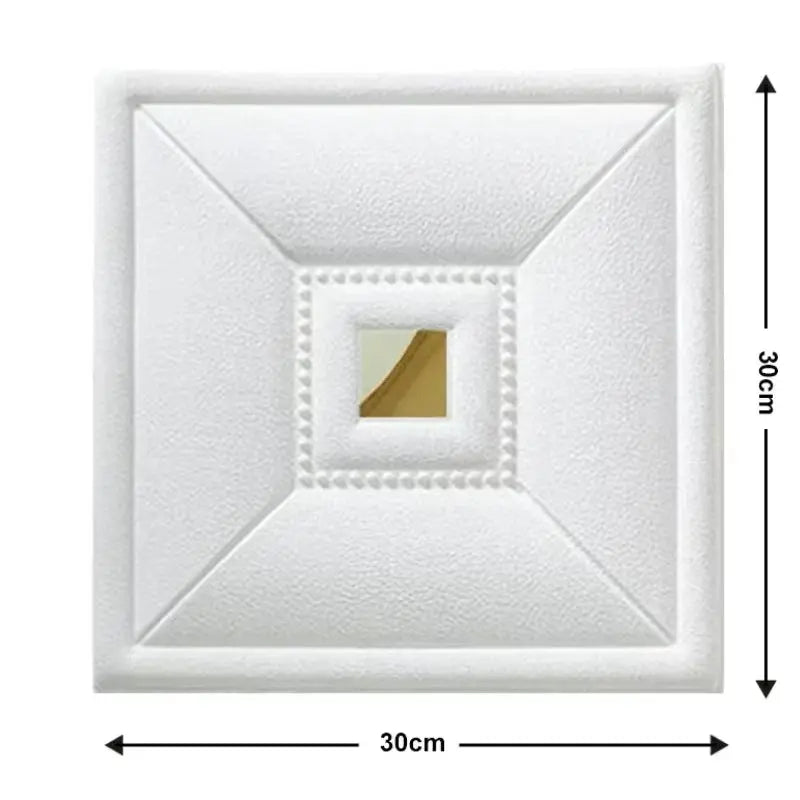 4PCS 30X30Cm 3D Soft Wall Sticker Self Adhesive Wallpaper Panel for Bedroom Living Room DIY Home Background Wall Decoration
