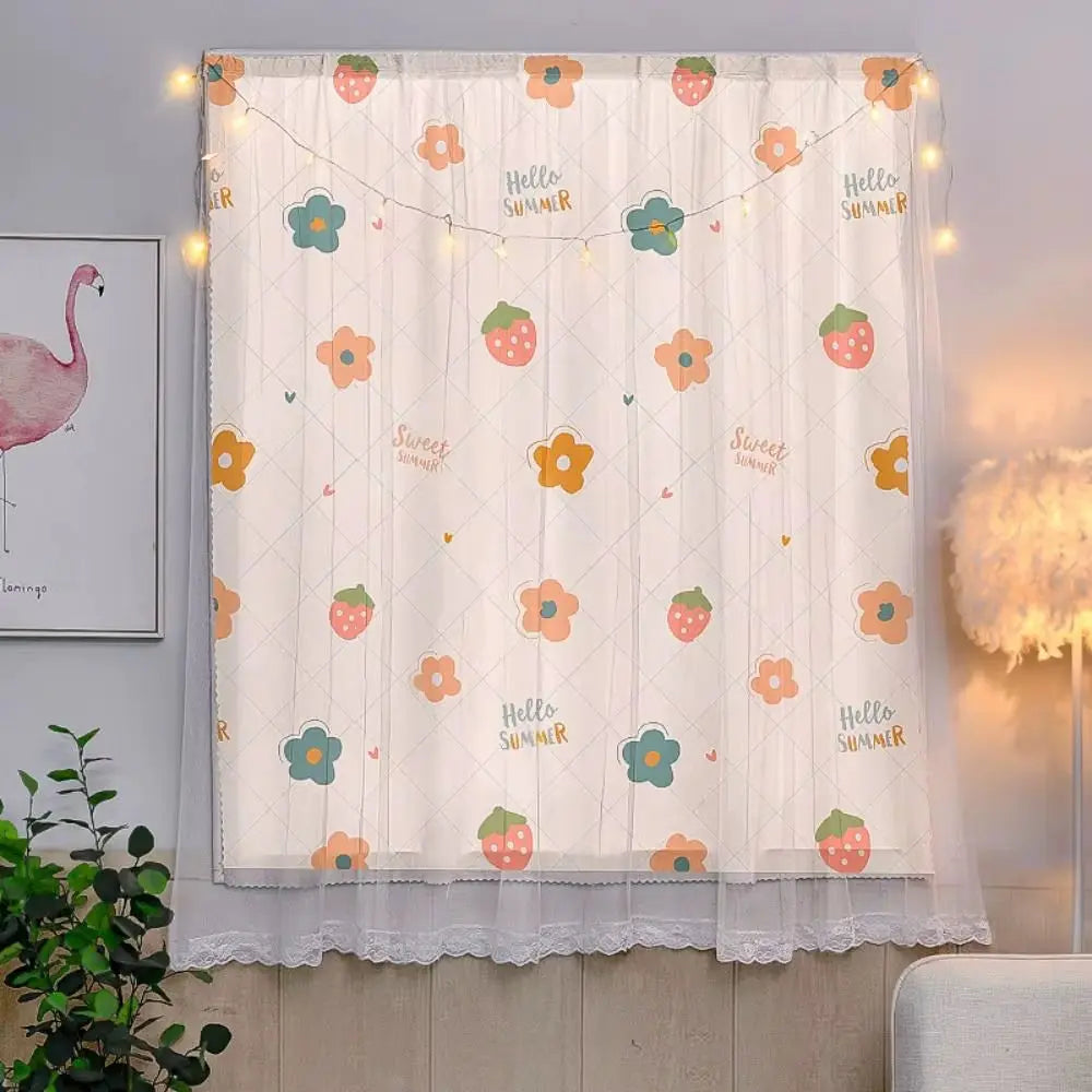 Magic Tape Curtains for Windows Living Room Bedroom Tulle for Windows Small Window Sheer Curtain Gauze