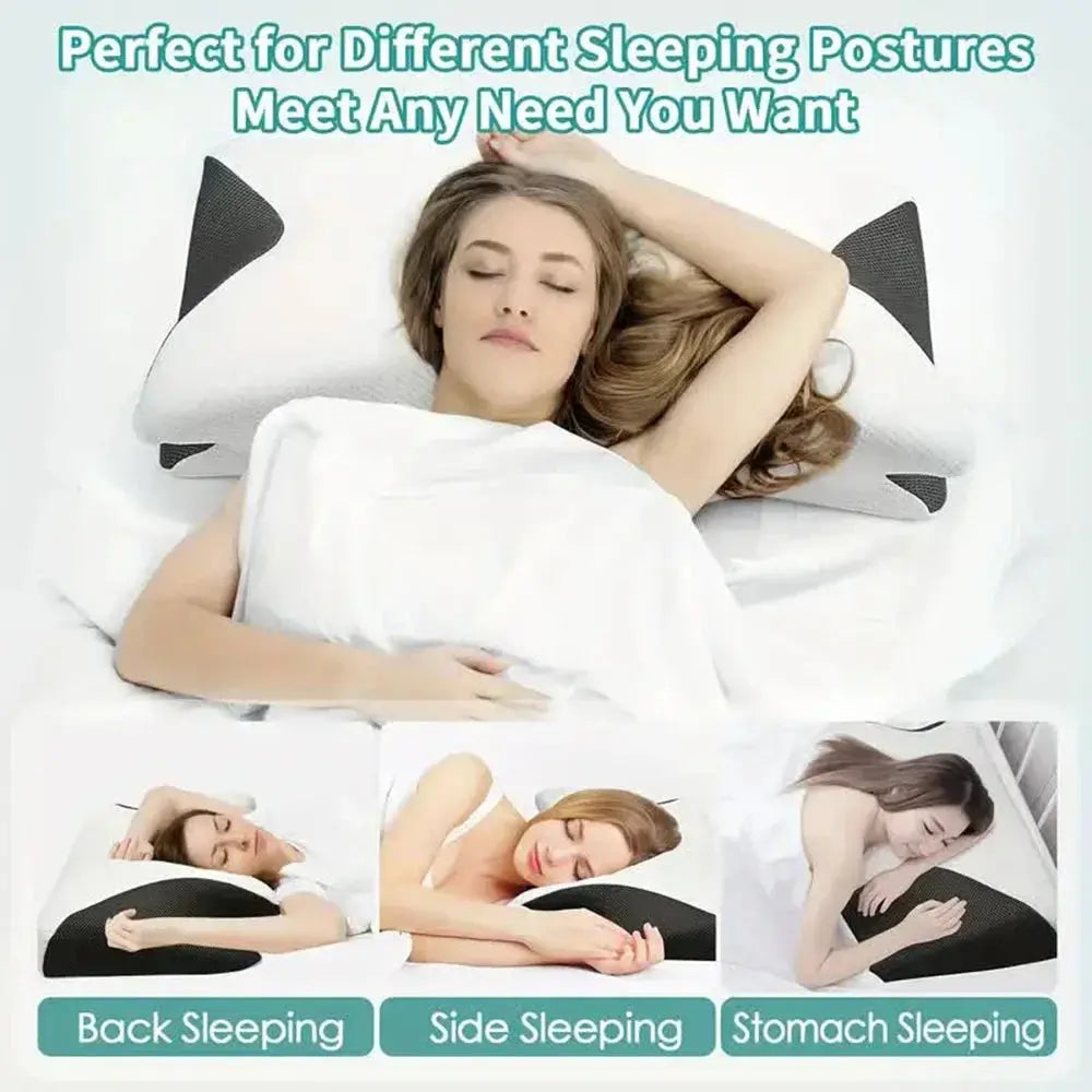 Sleep Memory Neck Pillow Slow Rebound Comfortable Memory Foam Sleep Pillow Cervical Orthopedic Neck Massage Bed Pillow