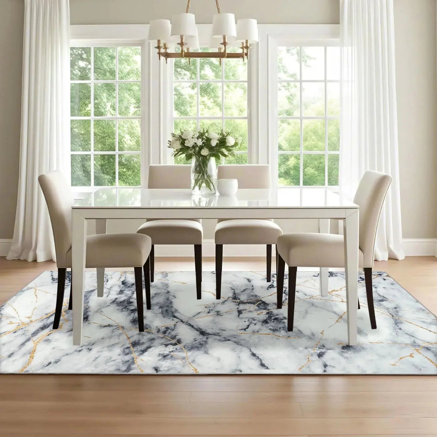 Soft Area Rug Fluffy Modern Flannel Rugs Floor Mat Large Size Carpet for Living Room Bedroom Home Decor