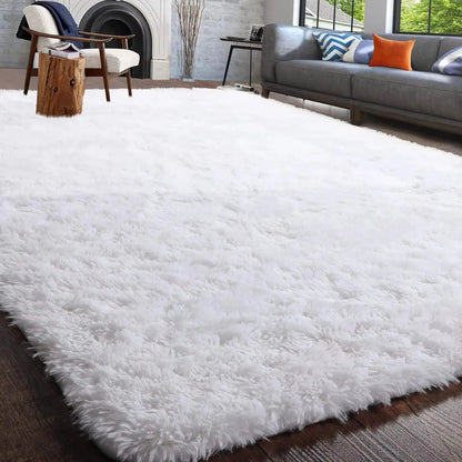 Fluffy Rugs for Bedroom Fuzzy Area Rugs for Living Room Soft Kids Carpet Non Slip Rugs for Hardwood Floors Room Decor