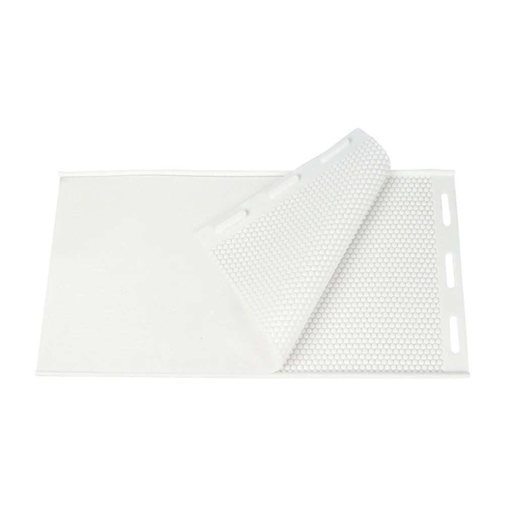 2pcs flexible silicone beeswax embosser molds with honeycomb pattern for beekeeping and beeswax foundation making