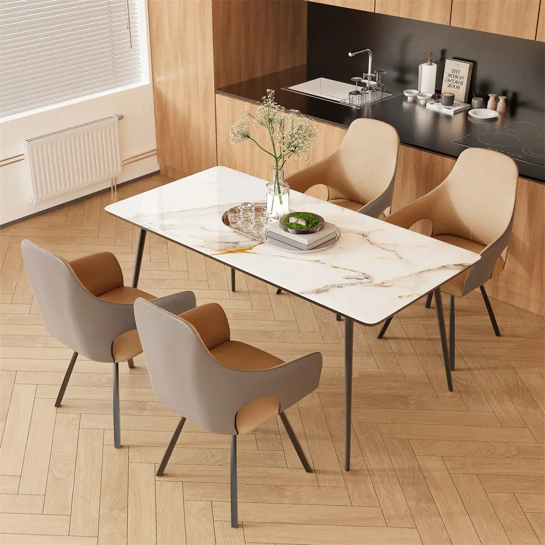 Modern Swivel Dining Chairs Set of 2 Accent Chairs with Armrest for Kitchens, Reception Room Side Chairs