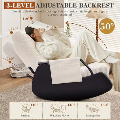 Rocking Chair Balcony Home Technology Cloth Rocking Chair Living Room Leisure Rocking Chair, Modern Rocking