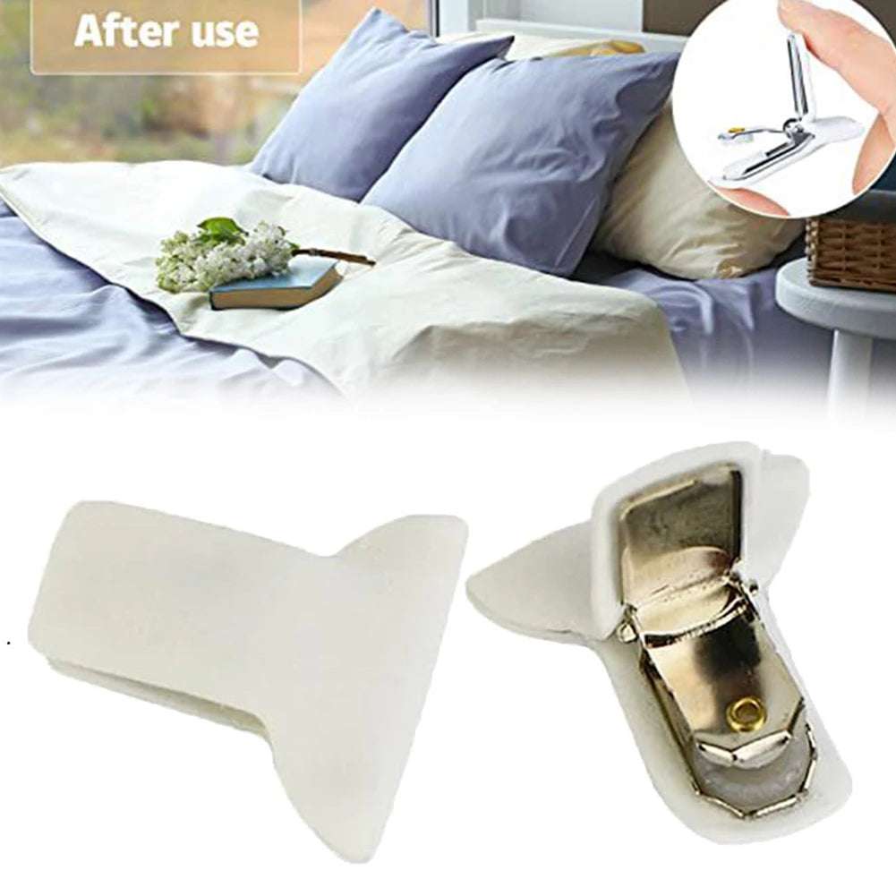 6/12Pack Padded Comforter Clips Sweet Sleeping Duvet Clips Blanket Fasteners Prevents Comforters from Moving inside Duvet Cover