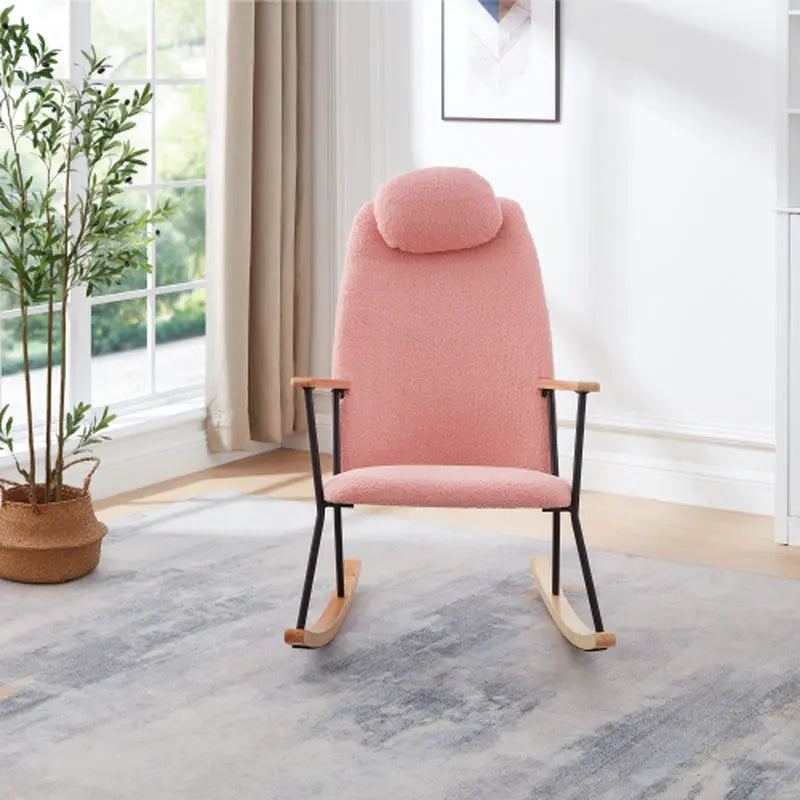 Modern Rocking Chairs Upholstered Chairs Comfortable Side Chairs for Children'S Rooms, Bedrooms, Living Rooms