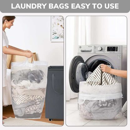 Laundry Basket with Wheels, 75L Laundry Hamper, Dorm Room Essentials with Removable Wash Bag for Laundry Room, Rolling Laundry Basket with Handles, Grey