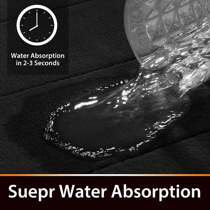 Thickened Light Luxury Bathroom Absorbent Floor Mat Non-Slip Mat Shower Room Soft Foot Mat Entrance Mat