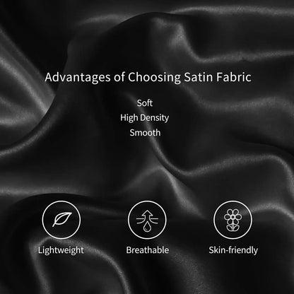 2 Pack Satin Pillowcase for Hair and Skin, Silk Satin Pillowcase , Queen Size Pillow Cases Set of 2, Silky Pillow Cover