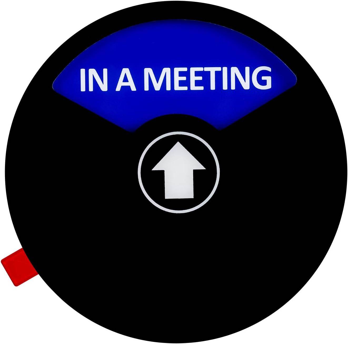Privacy Sign for Office, in a Meeting, Out of Office, Welcome Please Knock, 5 Inch, Black