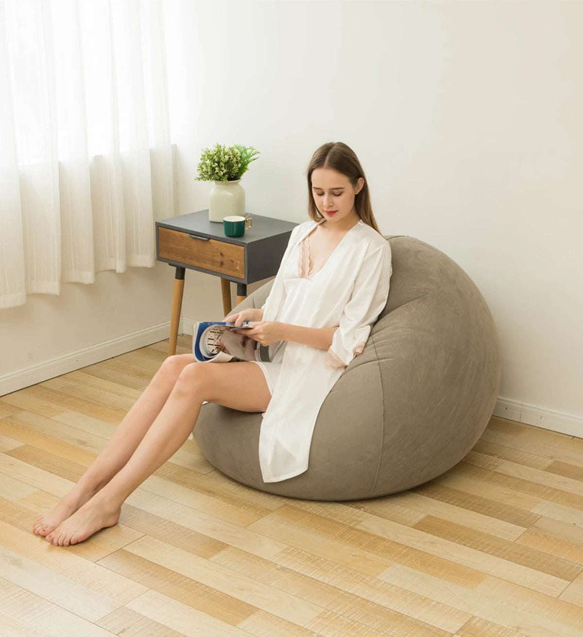 Large Lazy Inflatable Sofa Chairs PVC Lounger Seat Bean Bag Sofas Pouf Puff Couch Tatami Living Room Supply Outdoor Camping