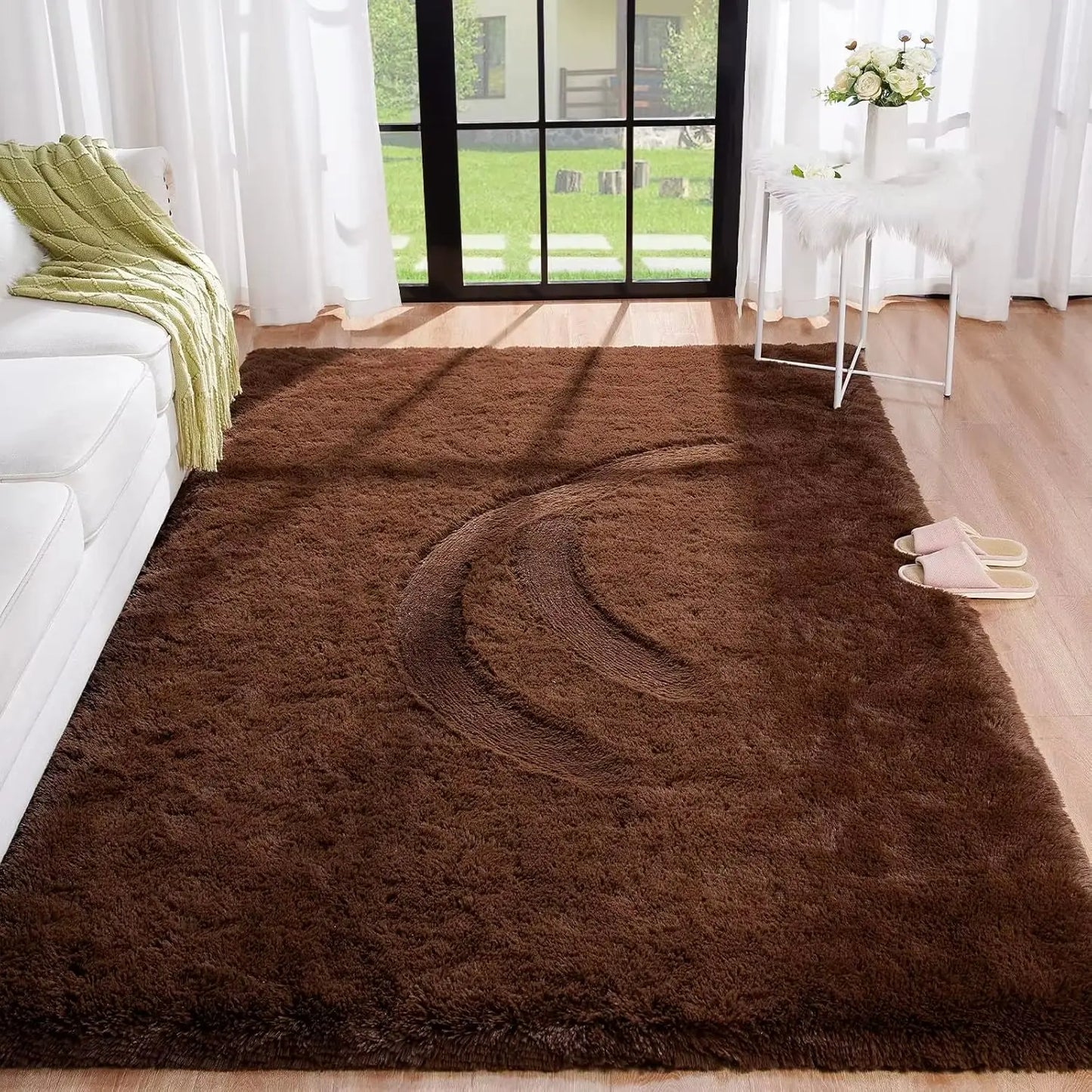 Fluffy Rugs for Bedroom Fuzzy Area Rugs for Living Room Soft Kids Carpet Non Slip Rugs for Hardwood Floors Room Decor