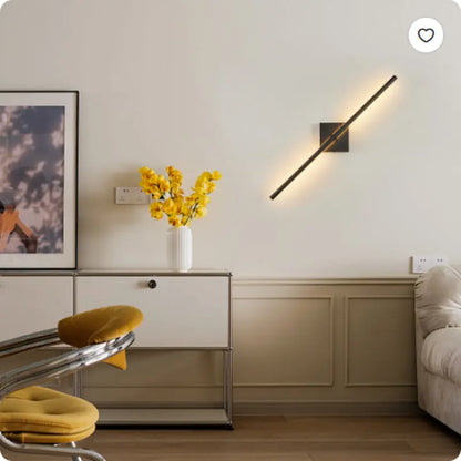28 2-Pack Modern LED Wall Sconce, Minimalist Indoor Wall Light Fixtures, Black Matte Finish for Living Room, Bedroom, Hallway, Hotel, and Home Decor