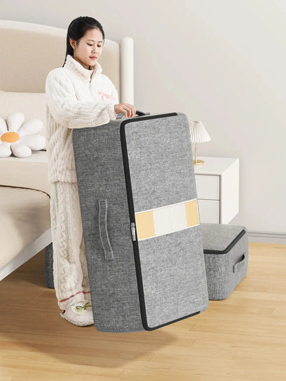 1Pc Foldable Storage Bag under Bed Clothing Quilt Storage Bag Clothing Dust Bag Large Capacity Closet Organizer Bag