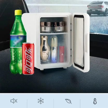 4L Mini Refrigerator 12V 110V 220V Electric Portable Camping Tourist Cooler for Car Cosmetic Makeup Storing Skincare Room Fridge