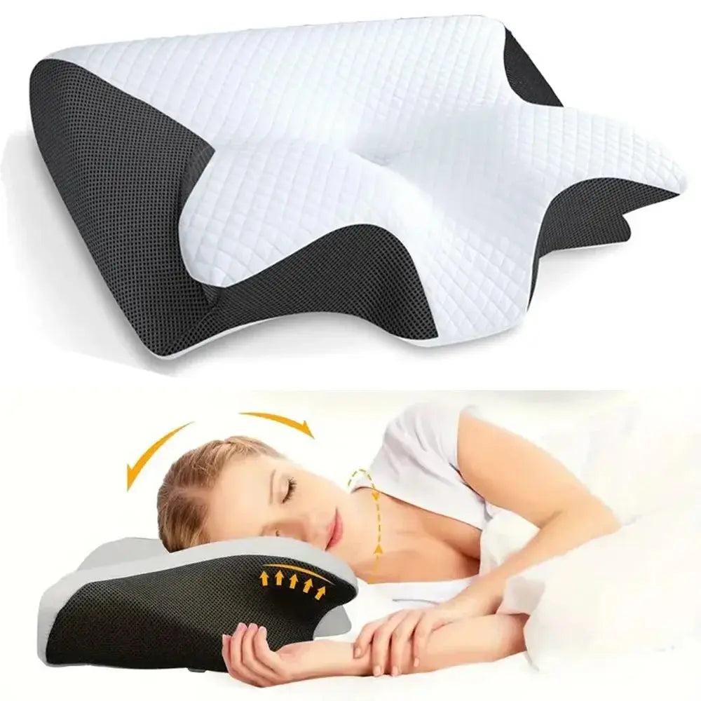 Sleep Memory Neck Pillow Slow Rebound Comfortable Memory Foam Sleep Pillow Cervical Orthopedic Neck Massage Bed Pillow
