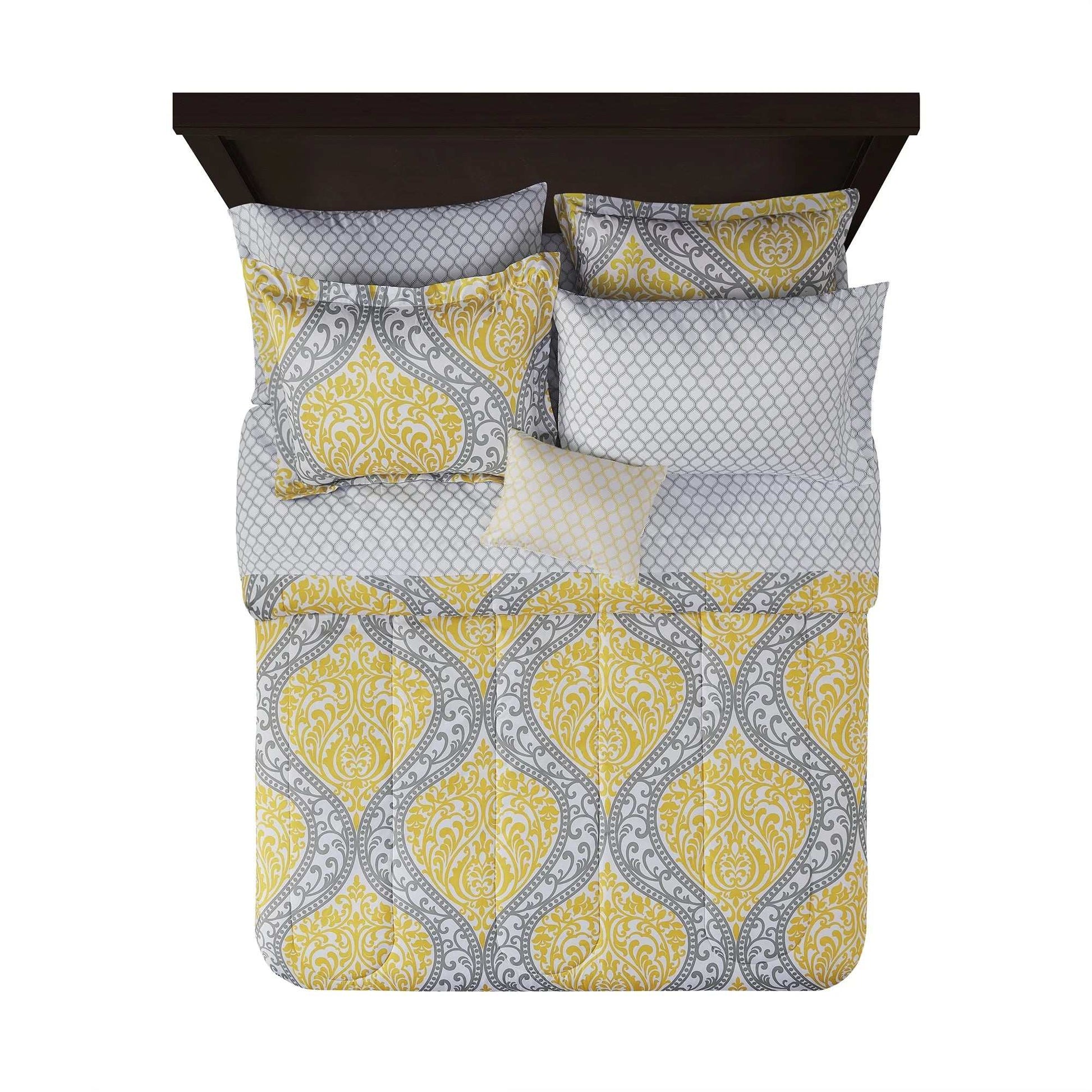 Yellow Damask Bed in a Bag