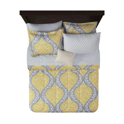 Yellow Damask Bed in a Bag