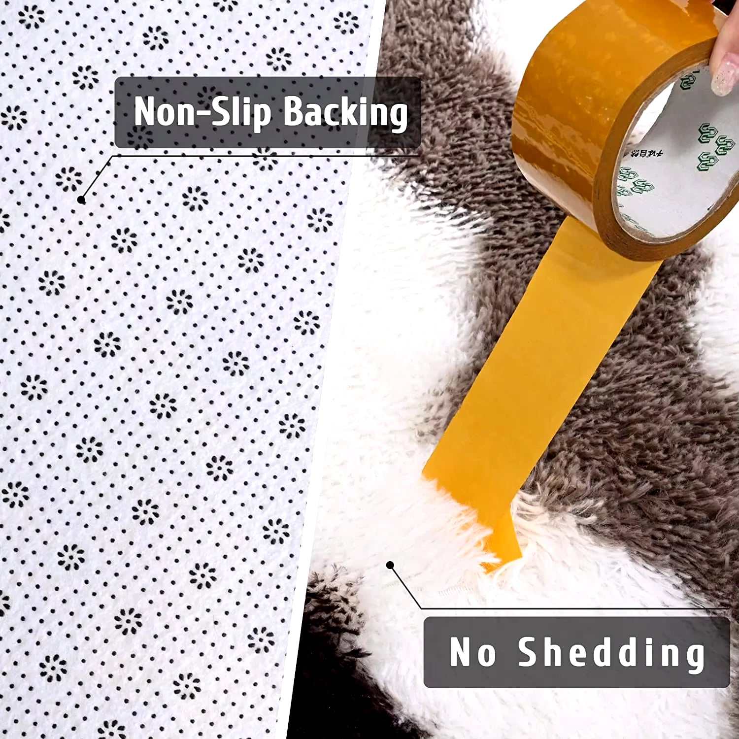 Soft Shaggy Rugs Plush Area Rugs for Living Room Bedroom Fluffy Carpets Home Decor,5X8Ft,Stripe Brown