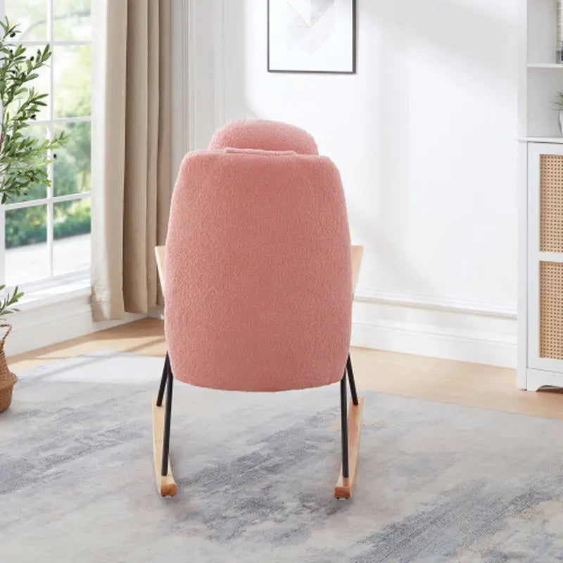 Modern Rocking Chairs Upholstered Chairs Comfortable Side Chairs for Children'S Rooms, Bedrooms, Living Rooms