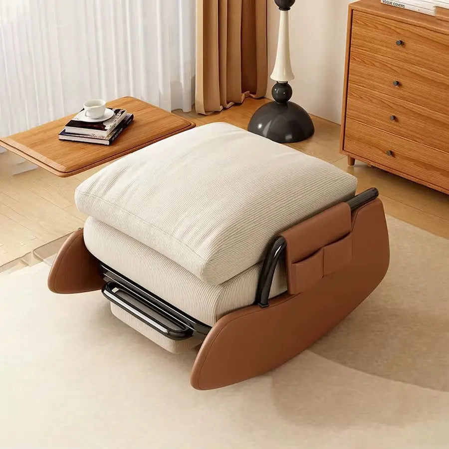 Rocking Chair Balcony Home Technology Cloth Rocking Chair Living Room Leisure Rocking Chair, Modern Rocking