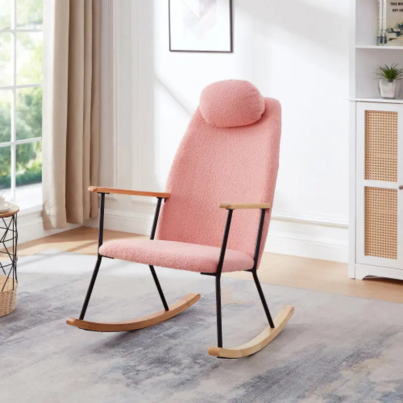 Modern Rocking Chairs Upholstered Chairs Comfortable Side Chairs for Children'S Rooms, Bedrooms, Living Rooms