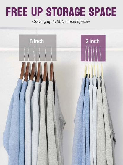 Velvet Hangers -Safe Slim, Durable, Luxury Closet Organizer Pack of 60