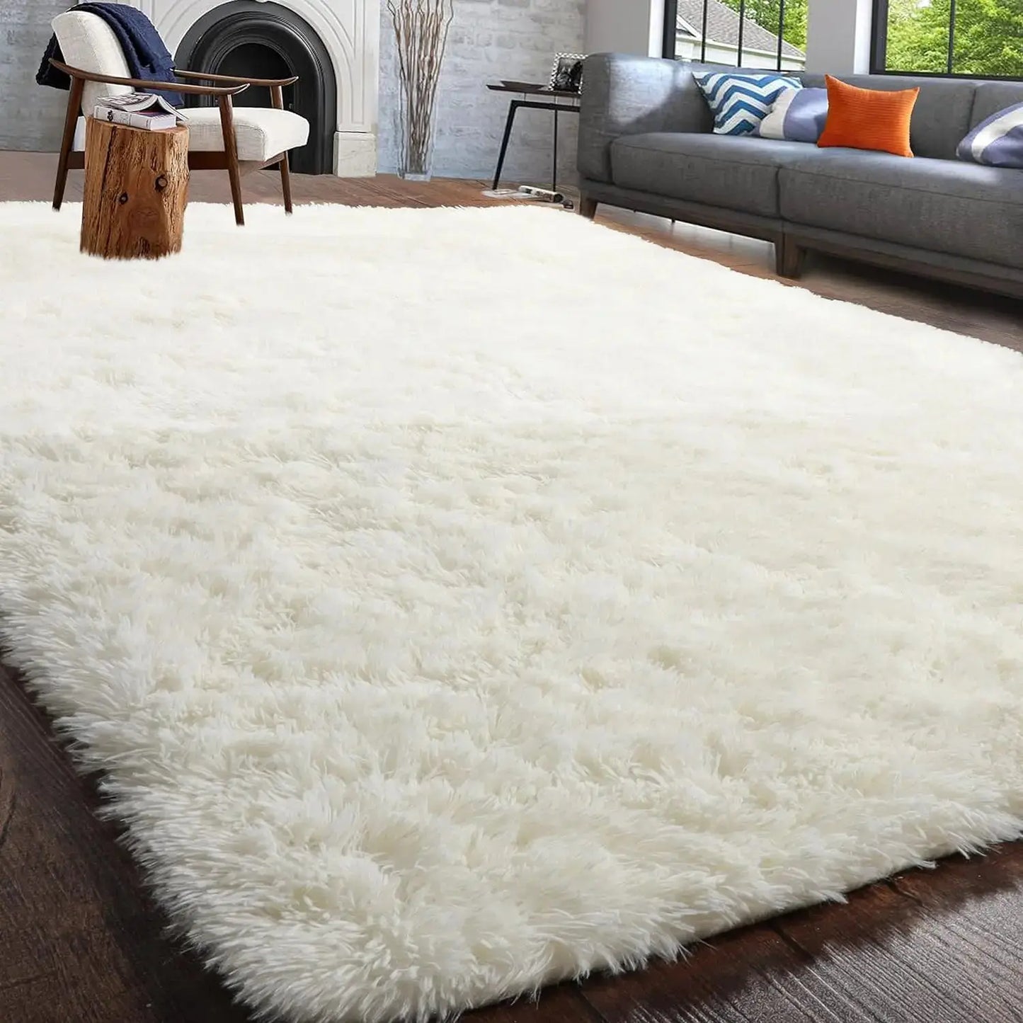 Plush Carpets Fluffy Ultra Soft Indoor Modern Area Rugs Living Room Play Mats for Children Bedroom Home Decor Nursery Rug