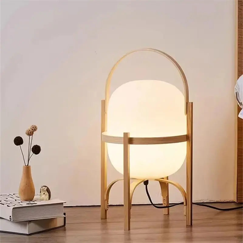 Cole Cestita Floor Lamp Art Modern Simple Led Wood Light Living Room Study Bedroom Bedside Lamp Home Restaurant Decoration Light