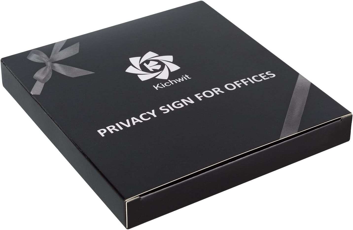Privacy Sign for Office, in a Meeting, Out of Office, Welcome Please Knock, 5 Inch, Black
